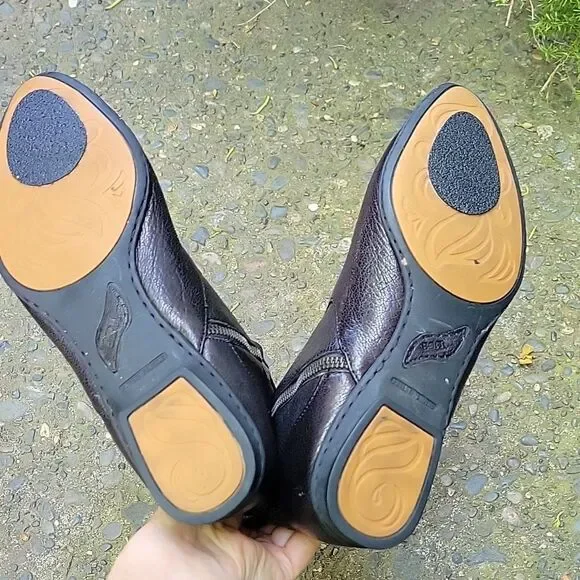 Born Black Leather Women's Boots Size 7.5 - Picture 8 of 15